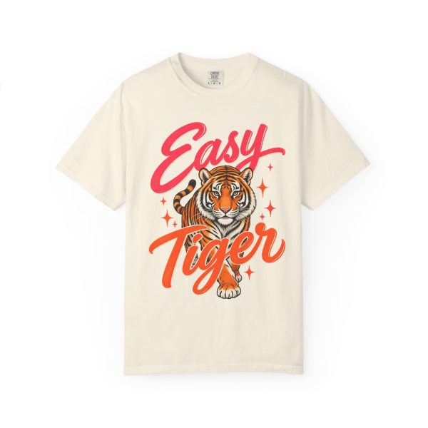 Cream Easy Tiger T-shirt, front view.